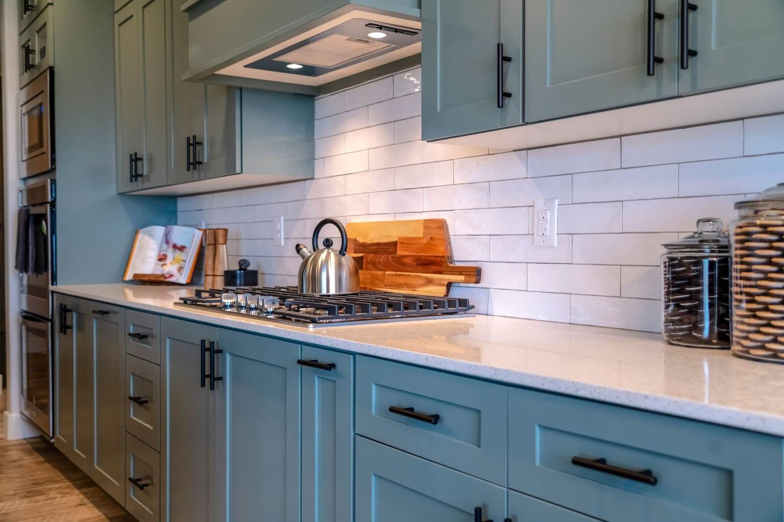 Kitchen remodel featuring sleek cabinets for a modern look